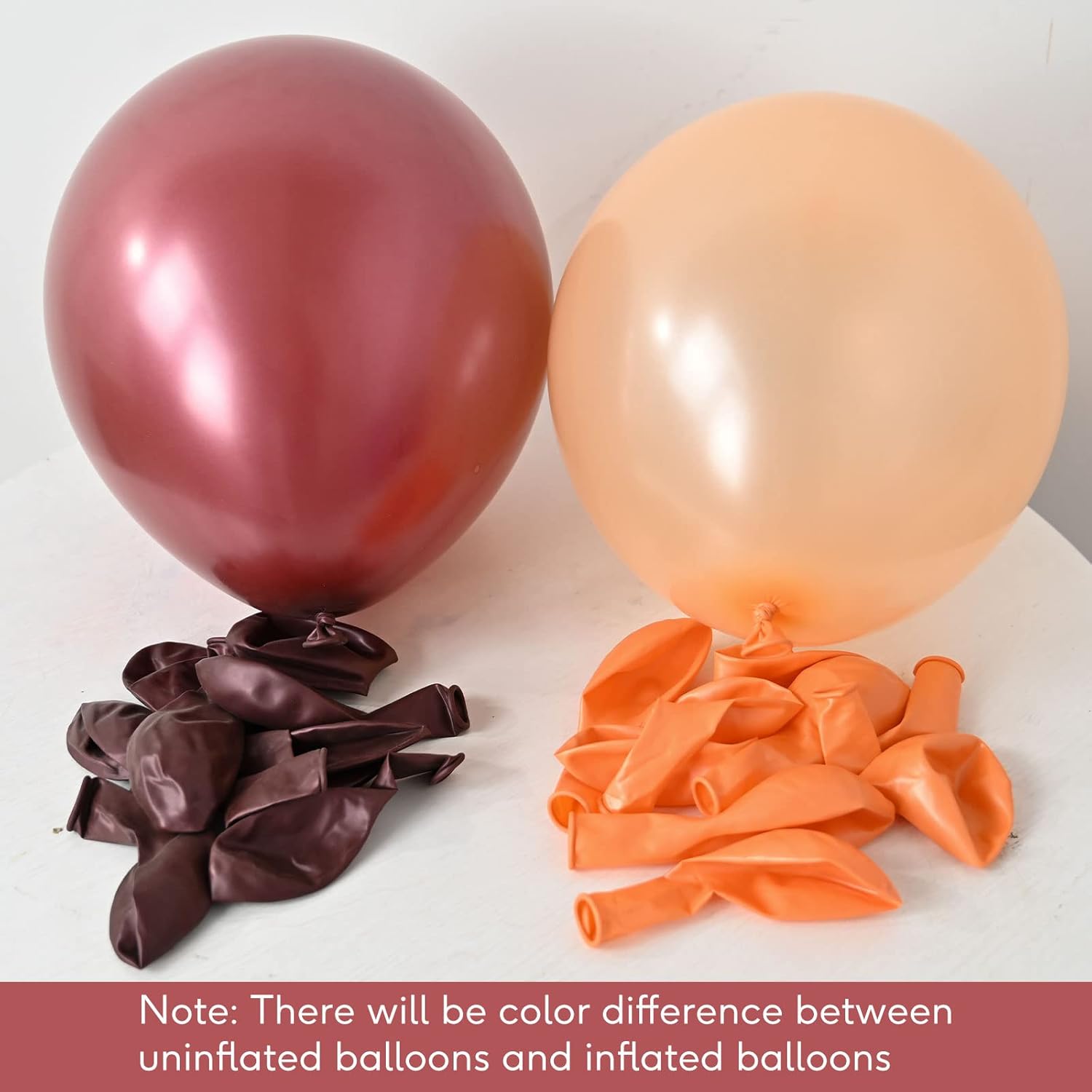 Burgundy Rose Gold Balloons Set 60 Pack