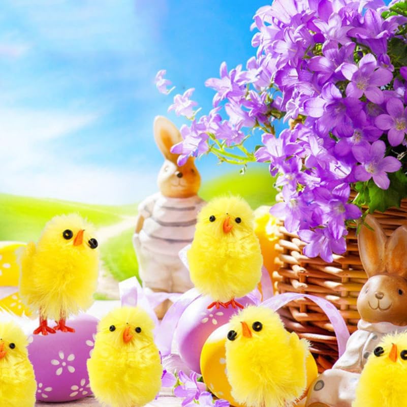 DOITOOL 36 Pcs Mini Easter Chicks Decor