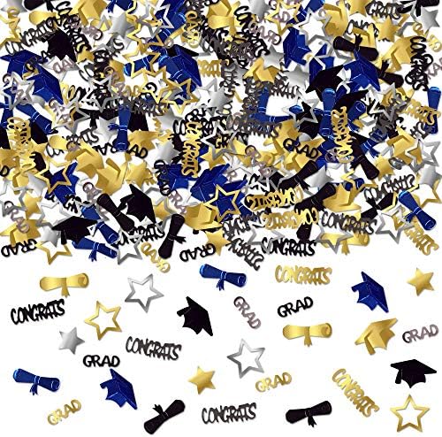 KatchOn 2025 Graduation Confetti Blue and Gold