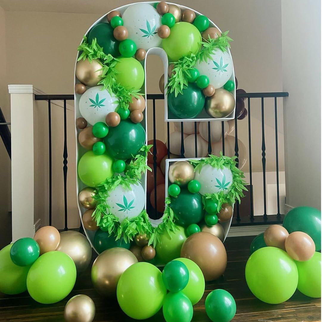 Green Balloons Dark Green Balloon Set 50 Pcs 12 Inch