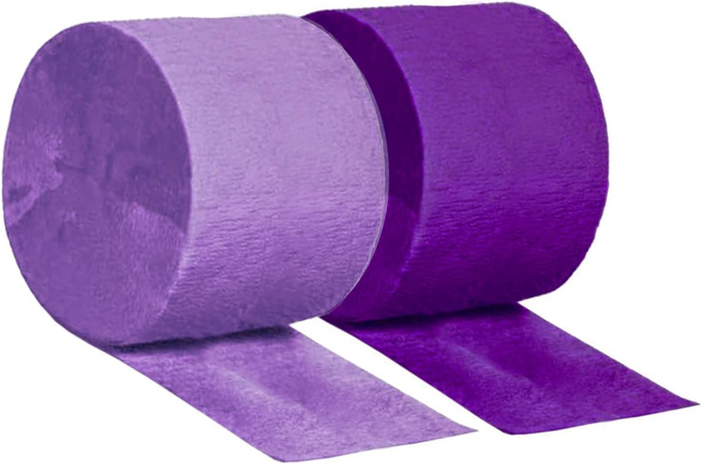 YESON Purple Crepe Paper Streamers 6 Rolls 177 In X 82 Ft