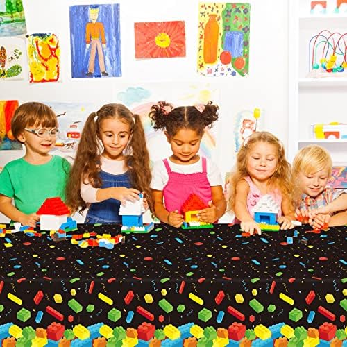 Chiazllta 3 Pcs Building Blocks Tablecloth Set