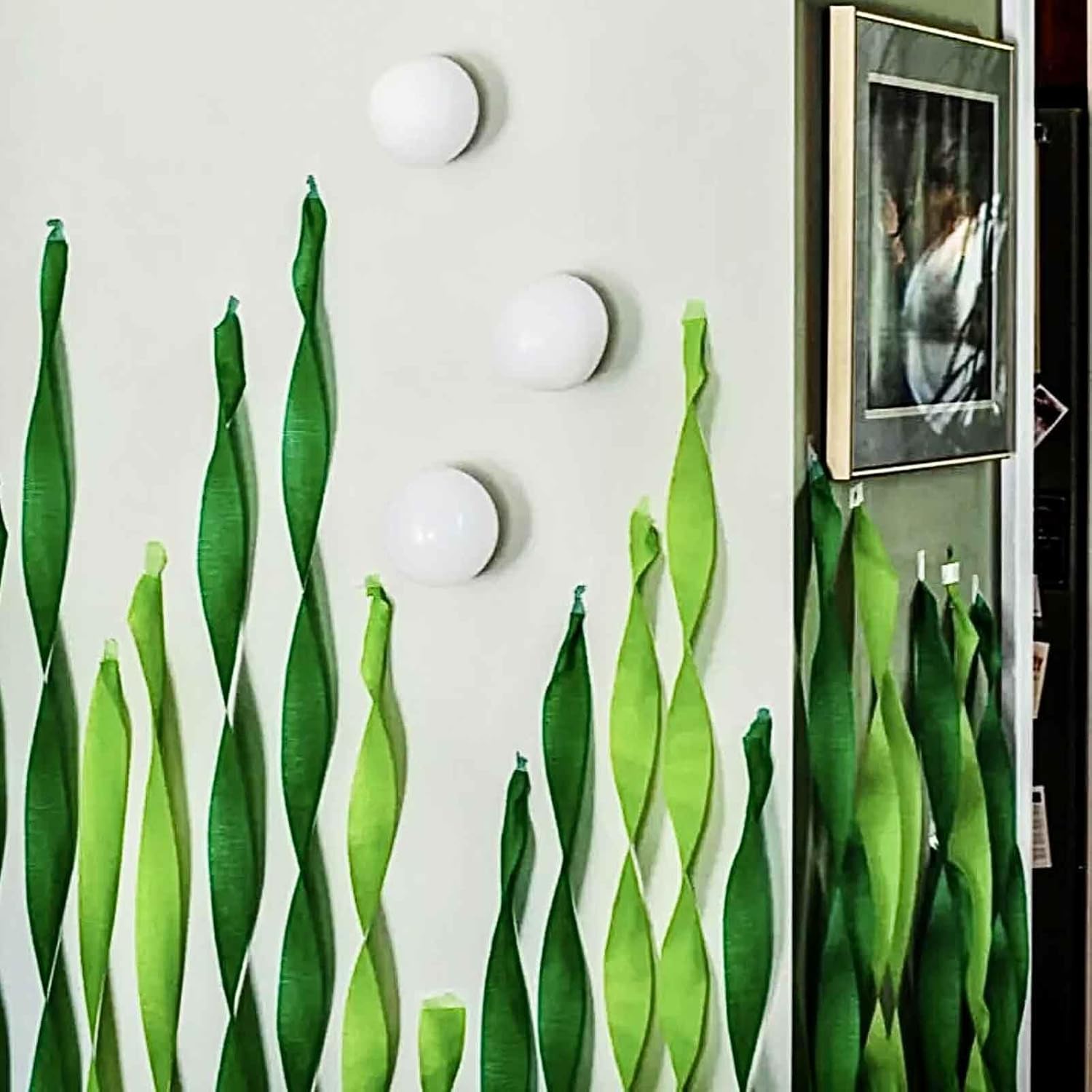 Capesaro Green Crepe Paper Streamers 6 Rolls Party Decorations