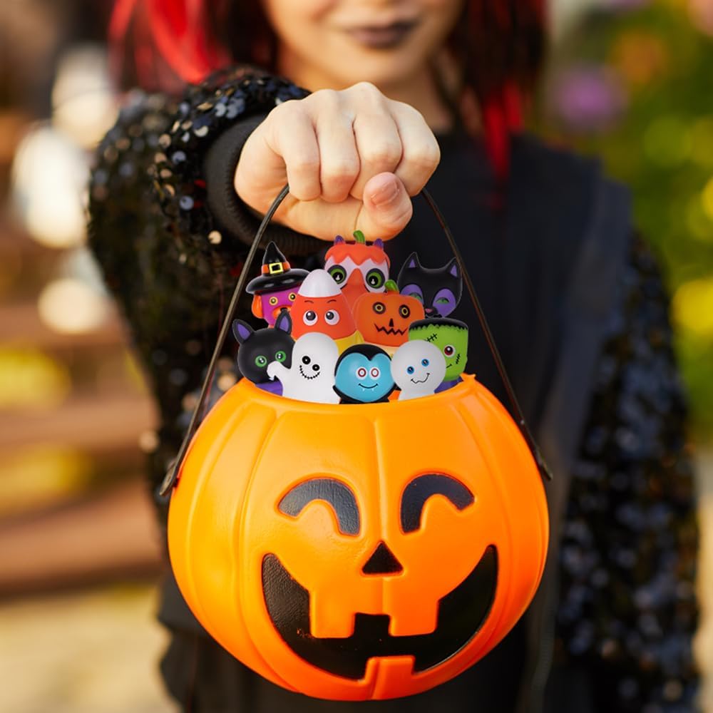 ArtCreativity Halloween Rubber Characters Pack of 10
