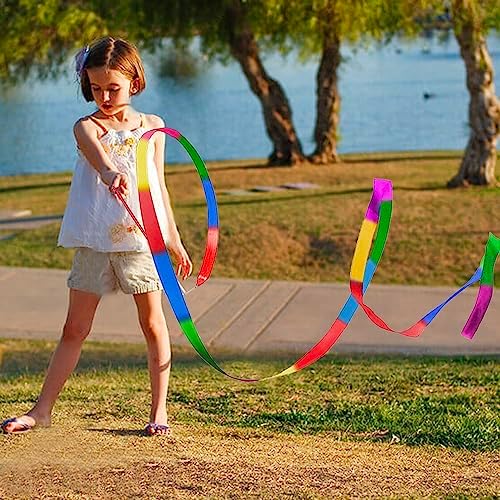20Pack Rainbow Ribbon Streamers for Kids Party Supplies