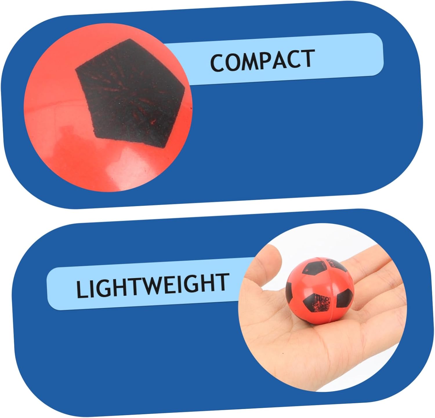 20pcs Soccer Pattern Bouncy Balls for Parties and Prizes