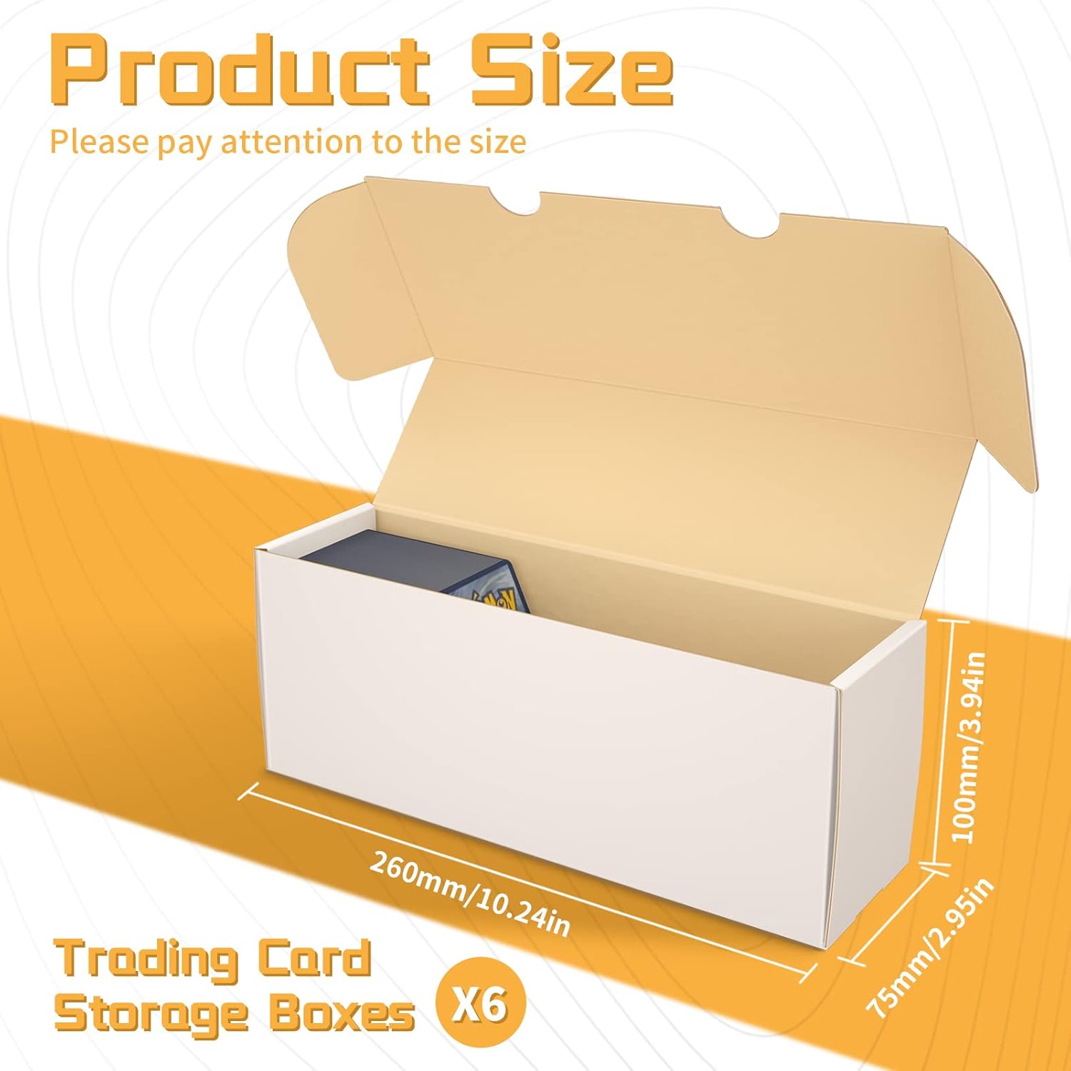 6-Pack Card Storage Box for Trading Cards