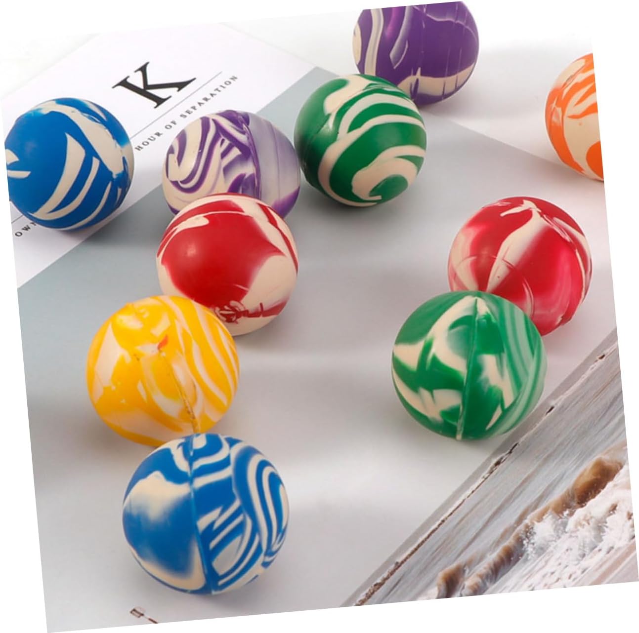 20pcs Assorted Bouncy Balls for Kids Party Fun Toy