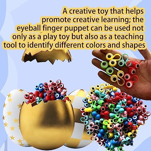 100 PCS Eye Finger Puppets Toy Set for Kids