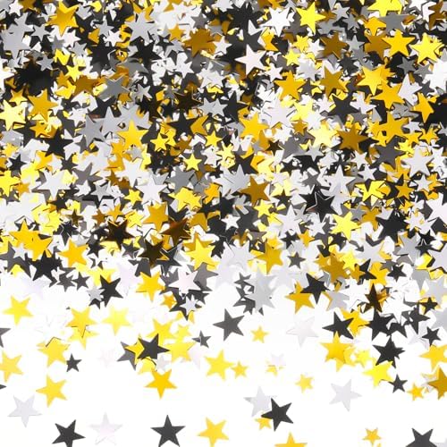 Hestya Star Confetti Glitter for Party Decorations