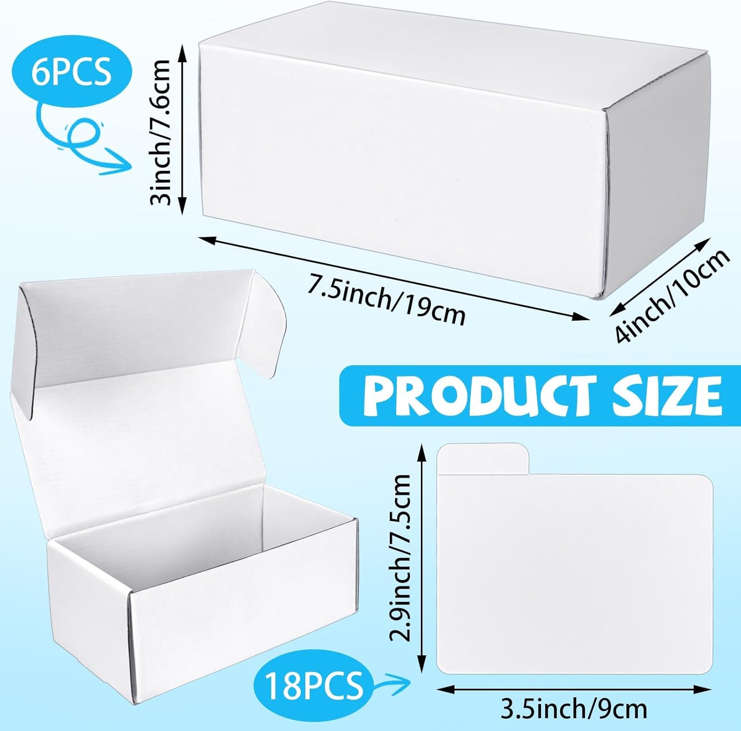 VOKOY Trading Card Storage Box 6 Pack 400 Count Case