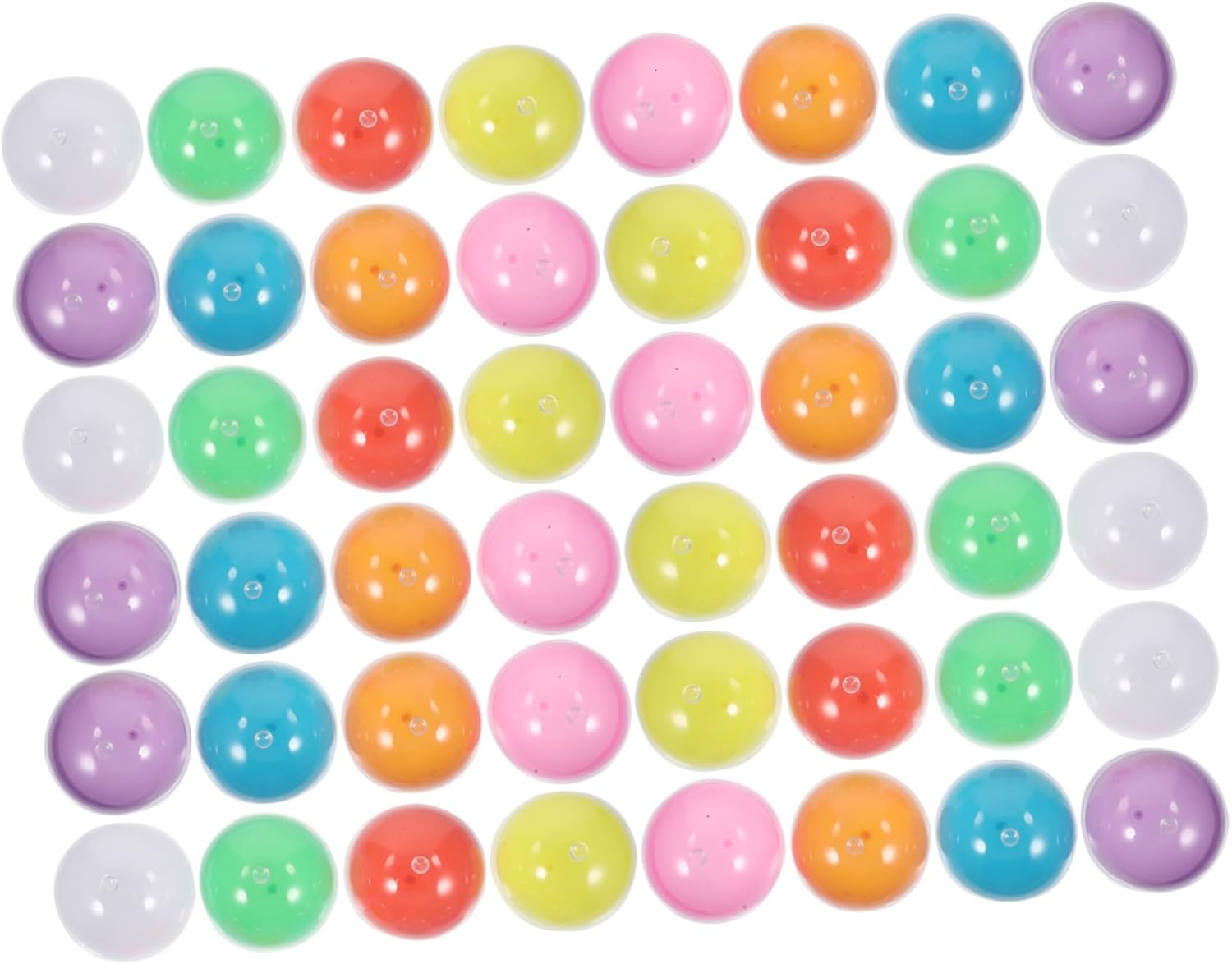 Brightfufu Strong Sturdy Party Game Balls 50pcs Plastic Capsules