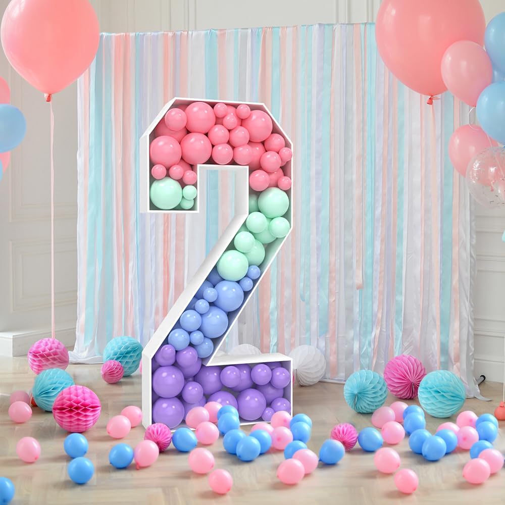 3 Feet Tall Balloon Mosaic Frame Decor Kit