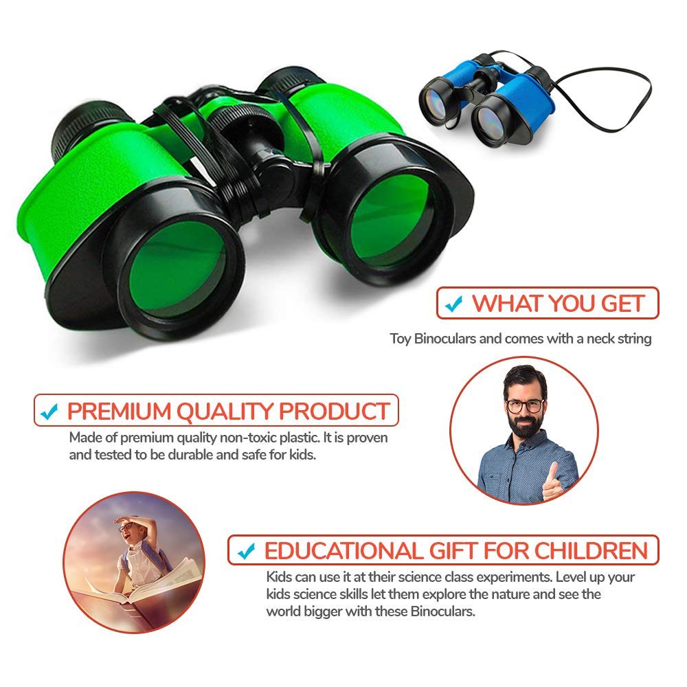 Kicko Toy Binoculars for Kids - Pack of 12