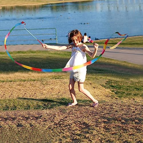 20Pack Rainbow Ribbon Streamers for Kids Party Supplies