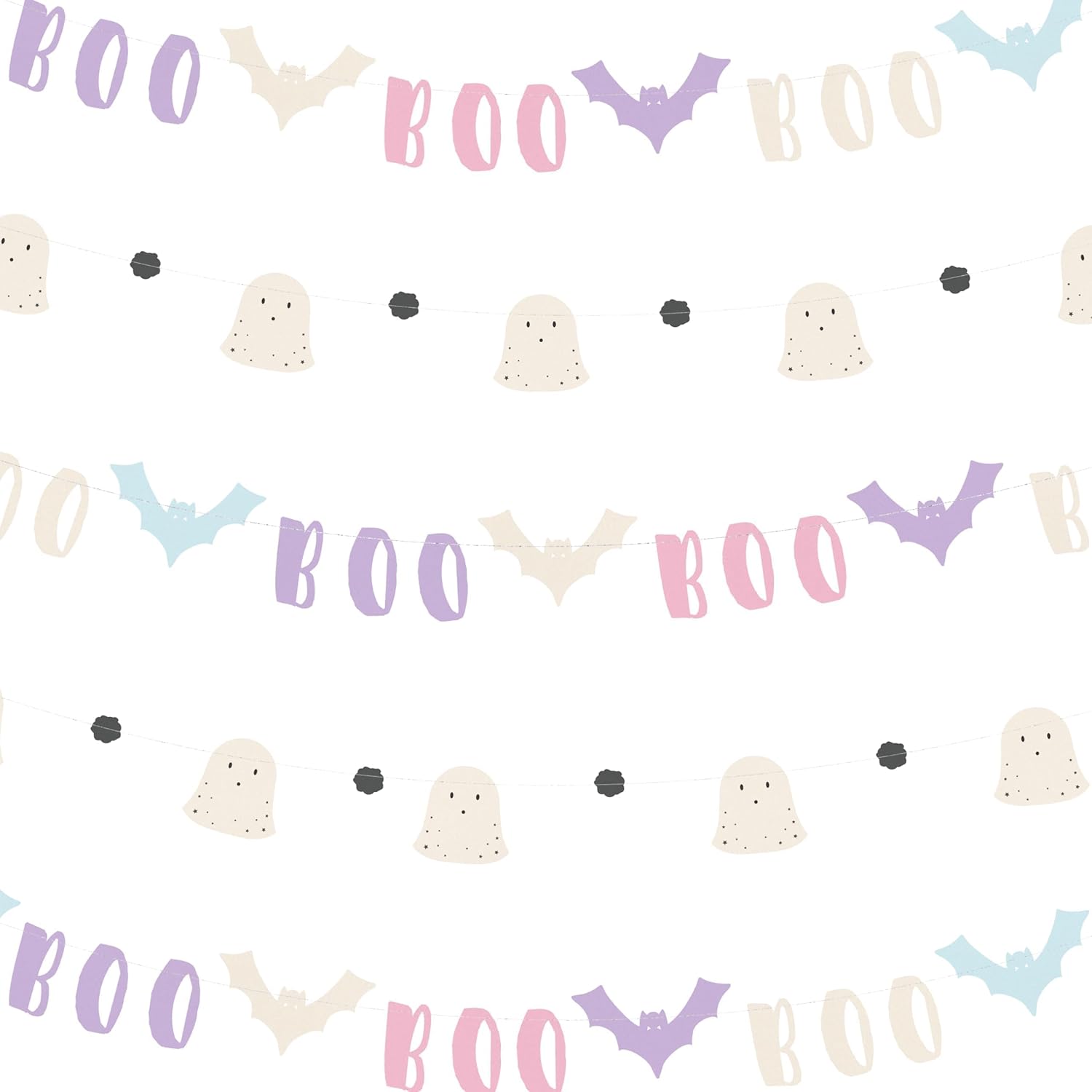 Cheerland Pastel Halloween Garland Set 2pcs