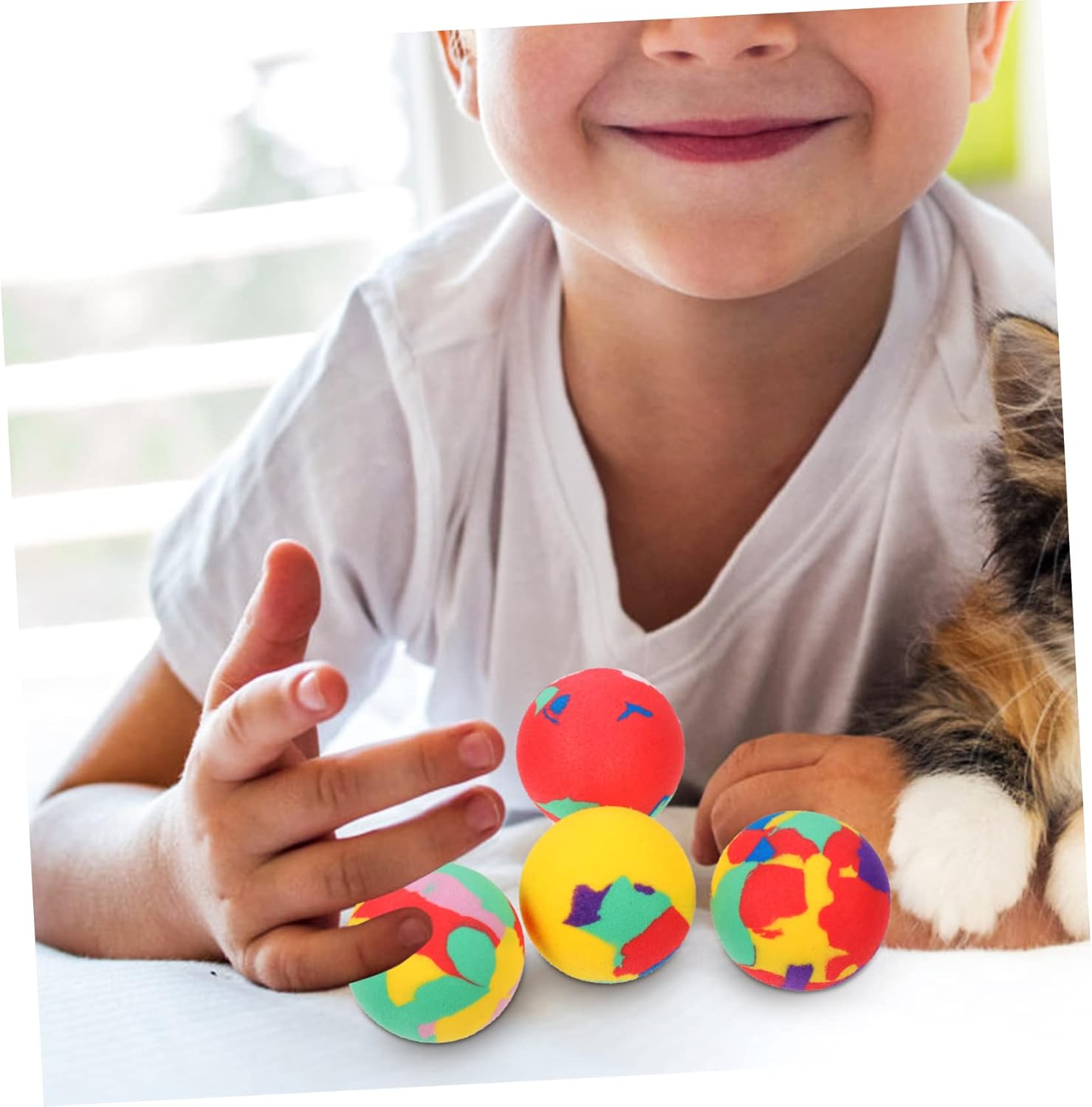 50Pcs Colorful EVA Bouncy Balls for Kids