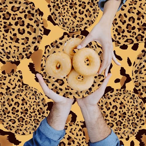 140PCS Leopard Print Party Decorations Set for 20 Guests