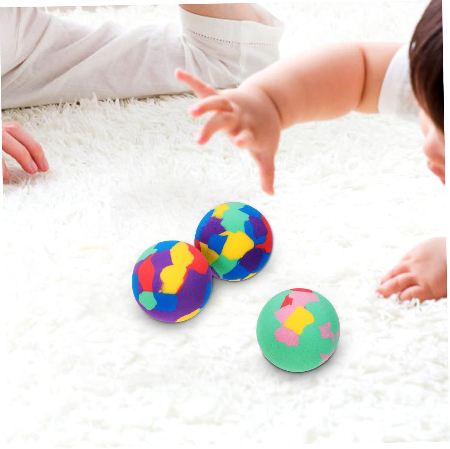 50Pcs Colorful EVA Bouncy Balls for Kids