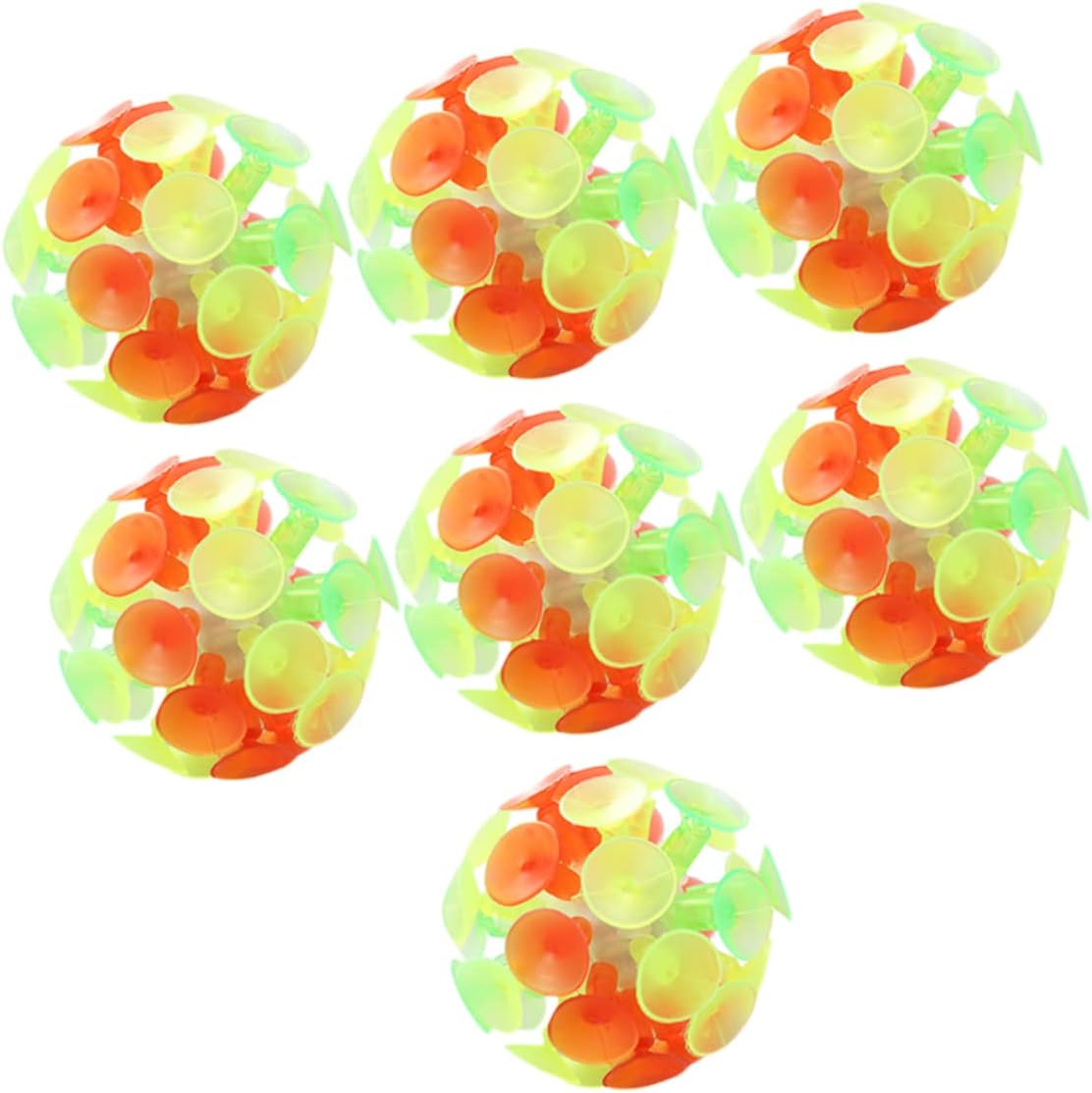 IMIKEYA 7pcs Suction Cup Bounce Balls for Kids