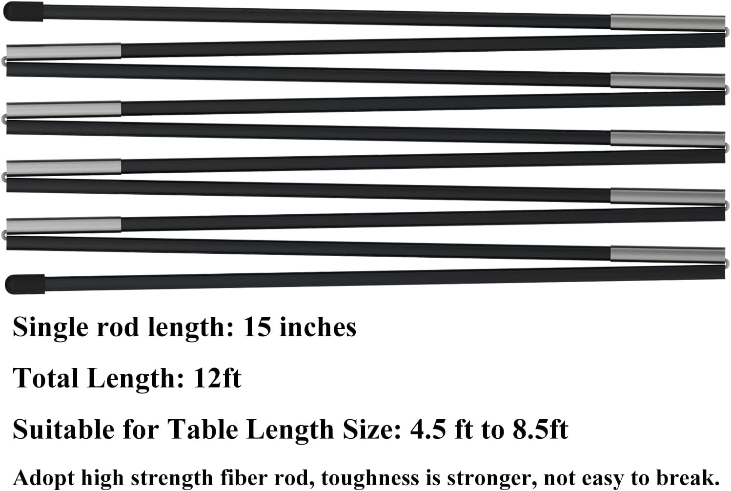 LANGXUN 12ft Black Balloon Arch Kit for Parties