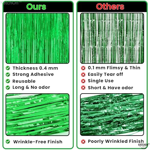 KatchOn Green Streamers 32x8 Ft Pack of 2