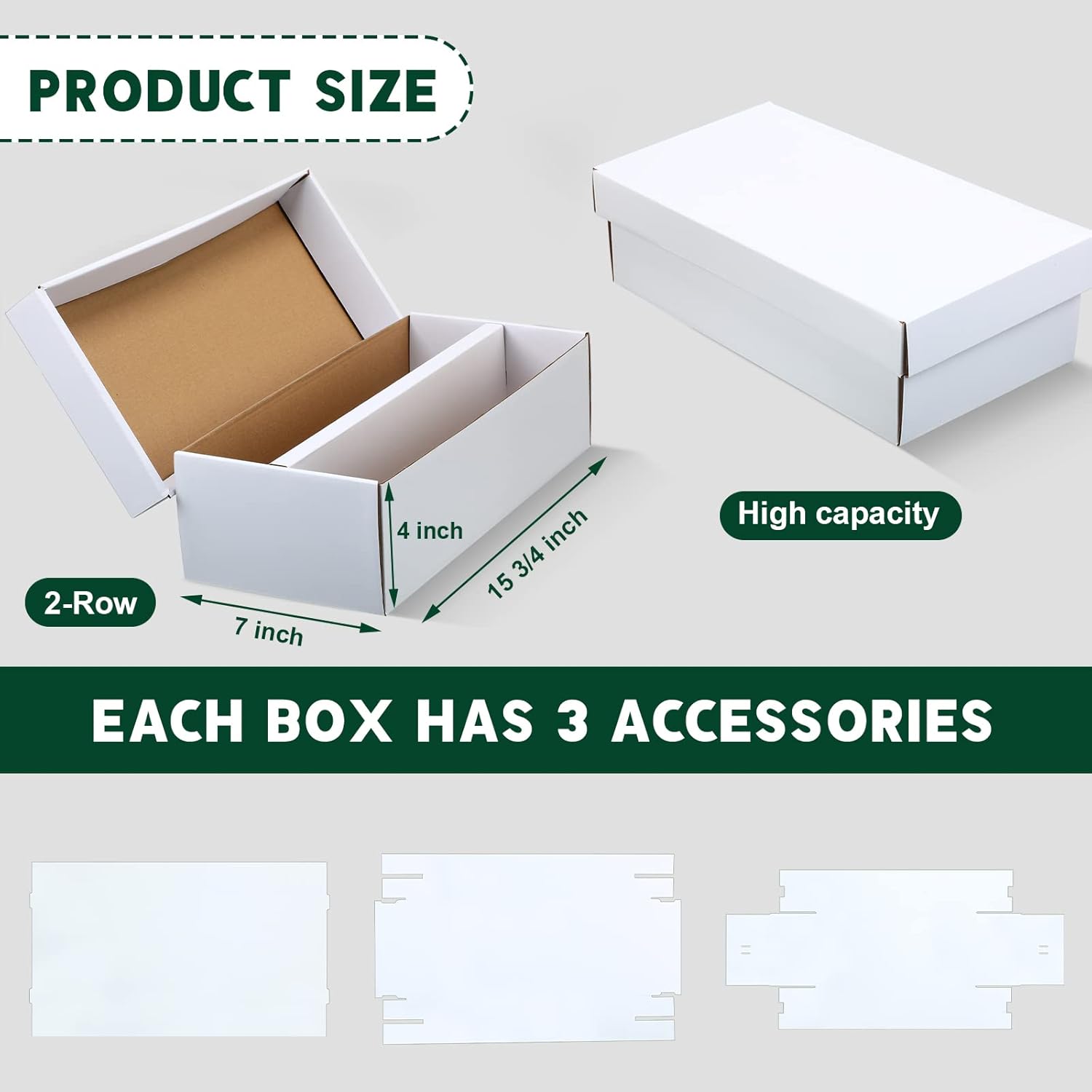 Yahenda 8 Pack Trading Card Storage Boxes
