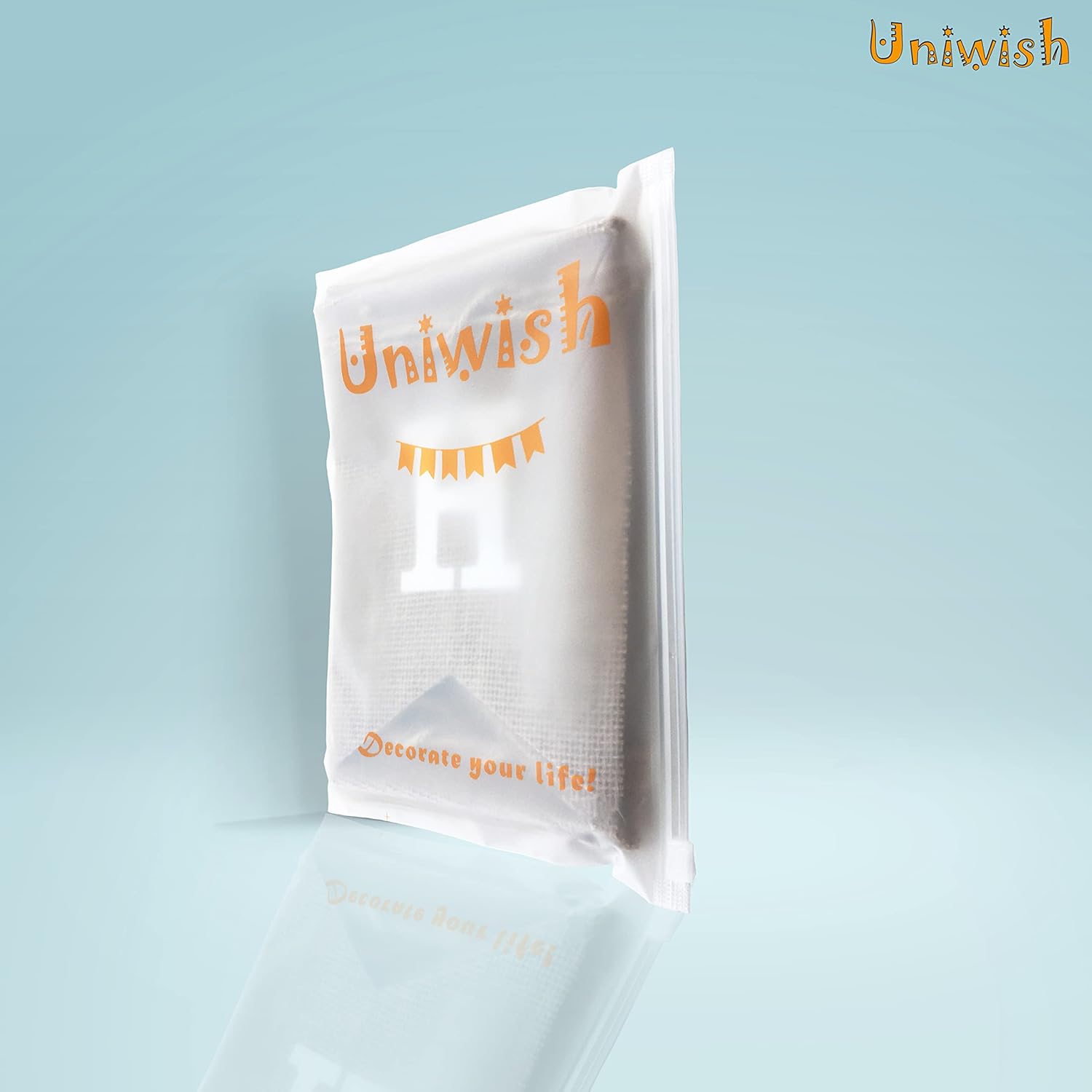Uniwish Happy Birthday Burlap Banner 2 in 1 Decor