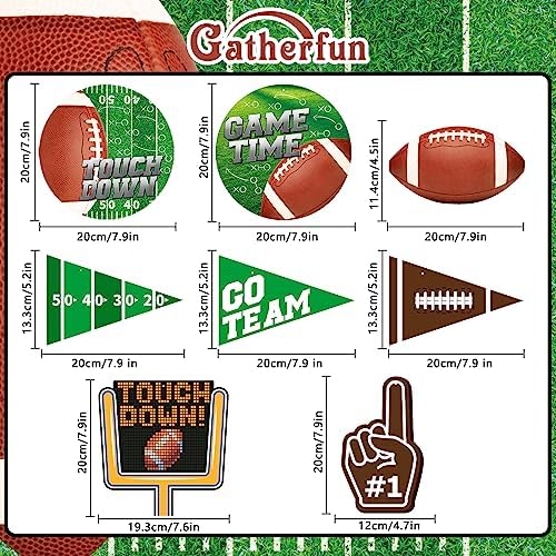 30 Piece Football Streamer Party Decorations