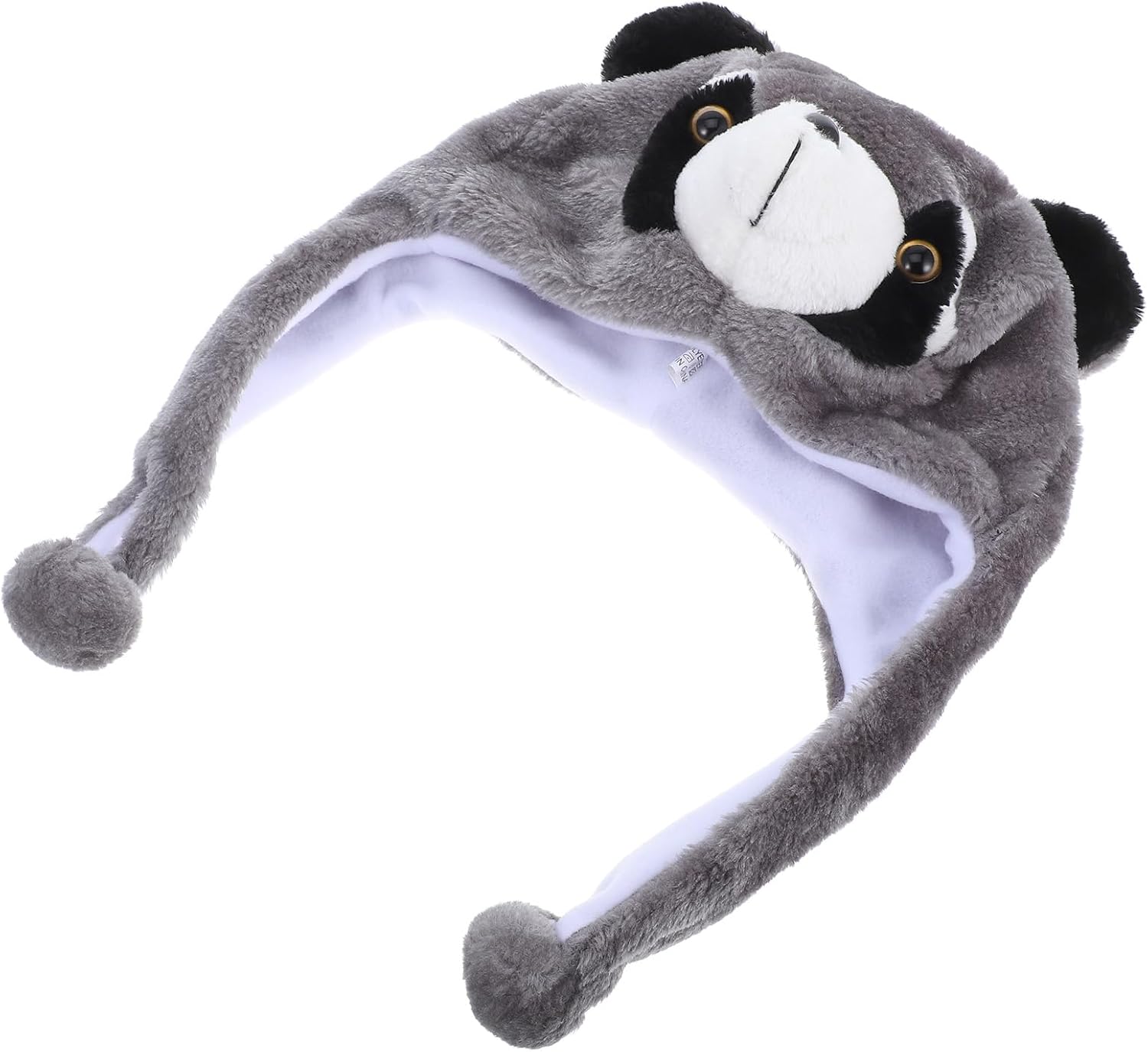 LUOZZY Plush Raccoon Hat for Kids and Adults