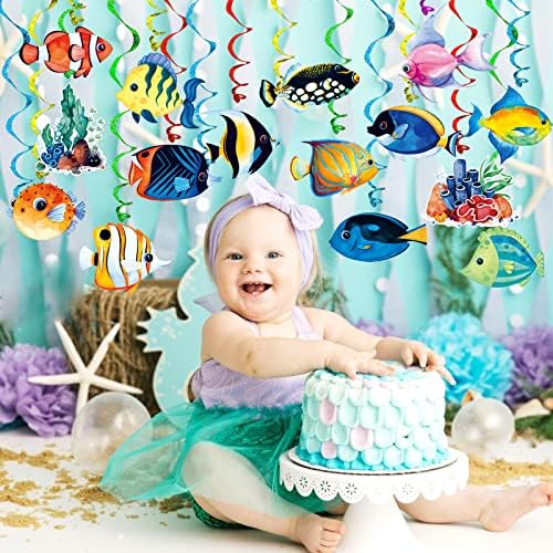 Tropical Fish Foil Streamer Banner Decor 30 Pack