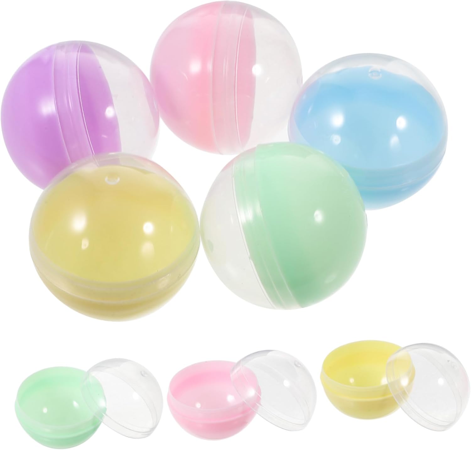 VICASKY 50pcs Reusable Fillable Balls for Playpits and Showcases
