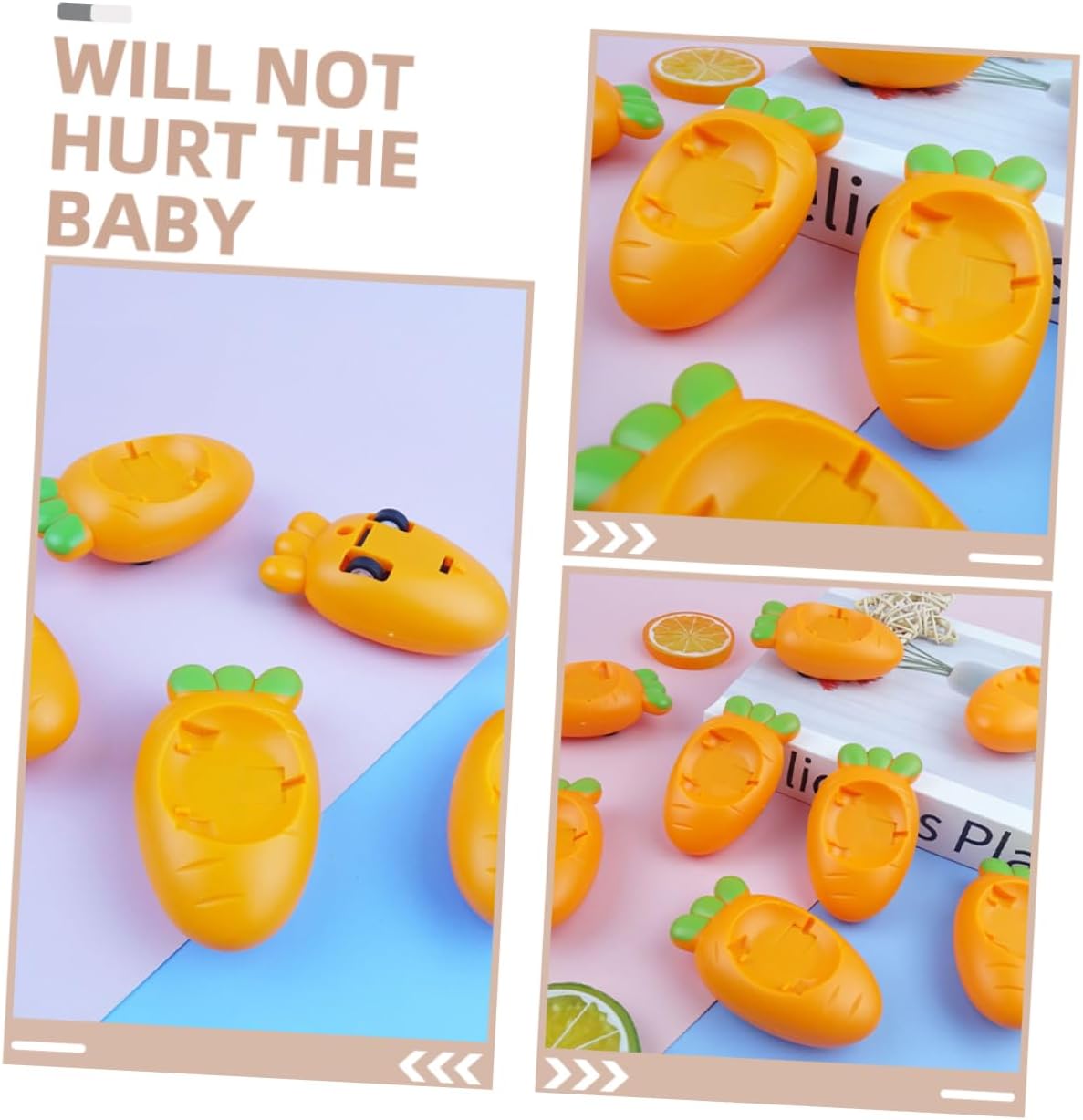 VOSAREA Mini Bunny Carrot Pull Back Toy Car