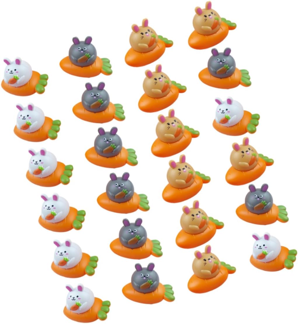 PENIKOKO Easter Mini Pull Back Cars with Rabbit and Carrot Design