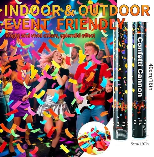 OceanWings 16in Biodegradable Confetti Poppers 6Pack