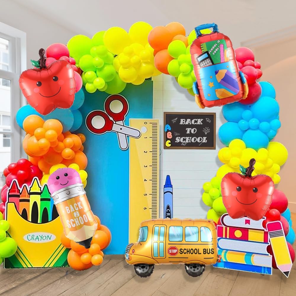 158pc Back to School Balloon Garland Kit