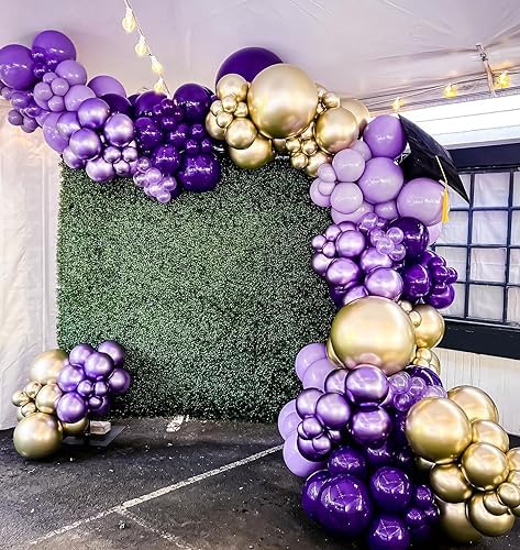 FOTIOMRG 12 Inch Purple Balloons 50 Pack Party Decorations