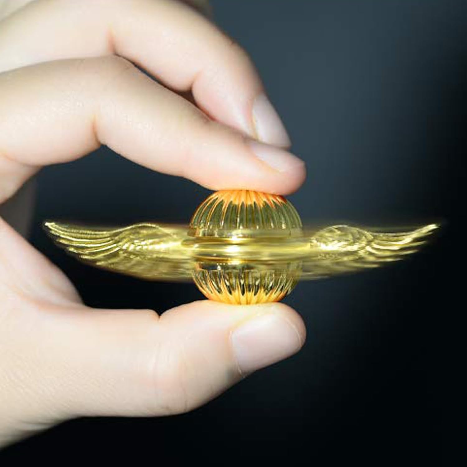 Umnodobn Gold Fidget Spinner Magic Orb Stress Relief Toy