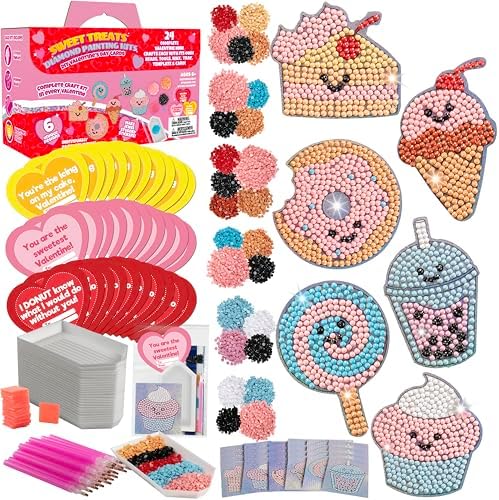 Sweet Treats Diamond Painting Kits 24ct - Kids Party Favors