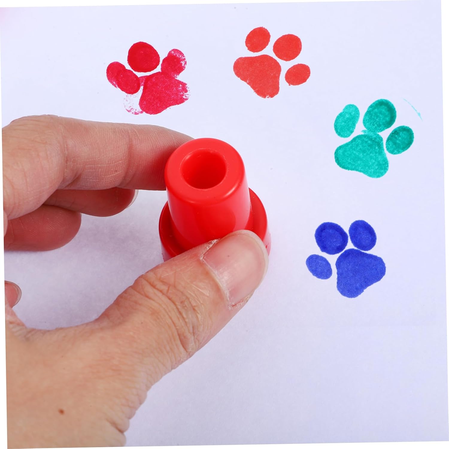 12pcs Paw Print Stamps for Kids Party Favors and Crafts