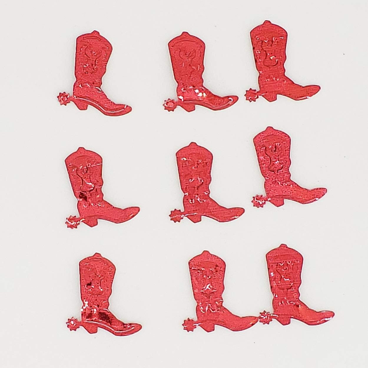 Confetti Cowboy Boot with Spur Red - Retail Pack