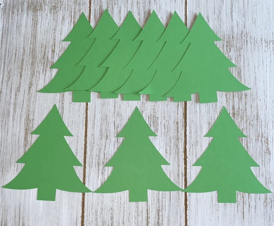 Crafts4u Tree Cut Outs Christmas Decor Set of 50