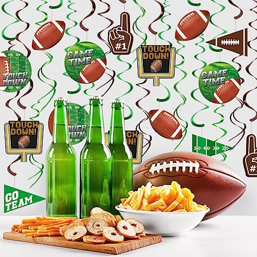 30 Piece Football Streamer Party Decorations