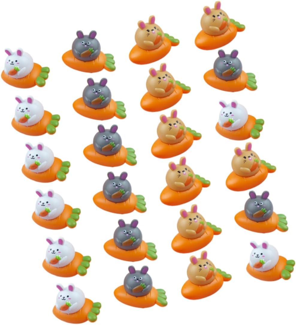 VOSAREA Mini Bunny Carrot Pull Back Toy Car