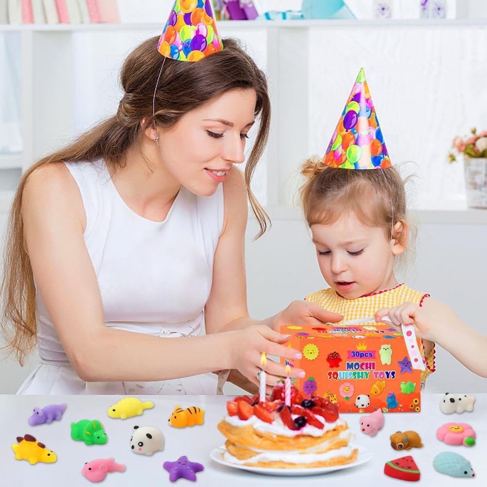 30 Pack Squishy Toys for Kids Stress Relief