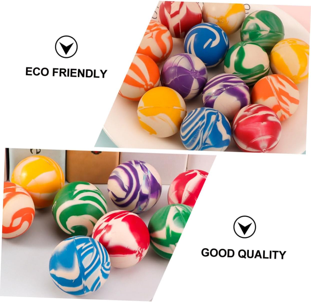 20pcs Odorless Plastic Bouncy Balls for Kids