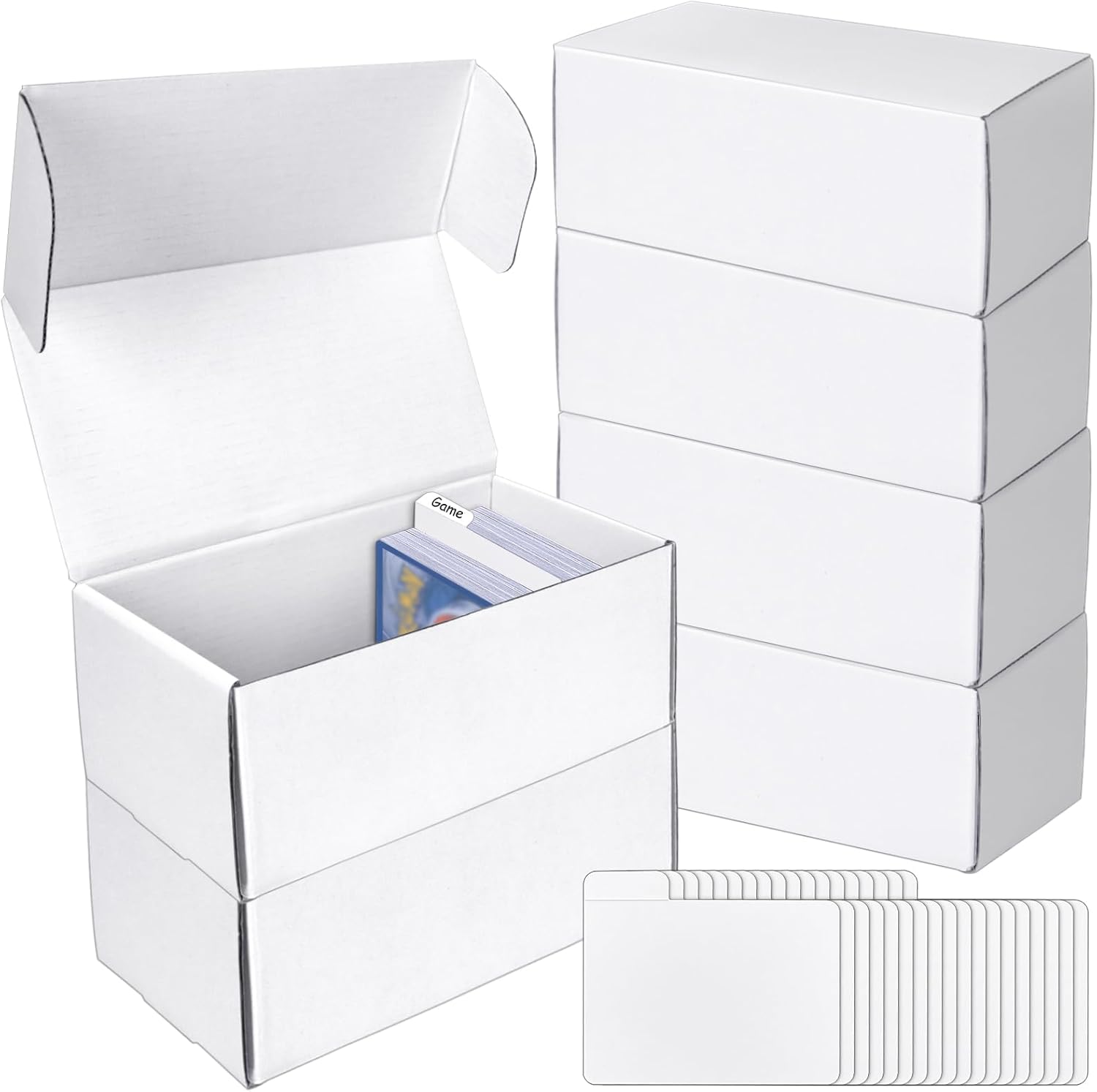 VOKOY Trading Card Storage Box 6 Pack 400 Count Case