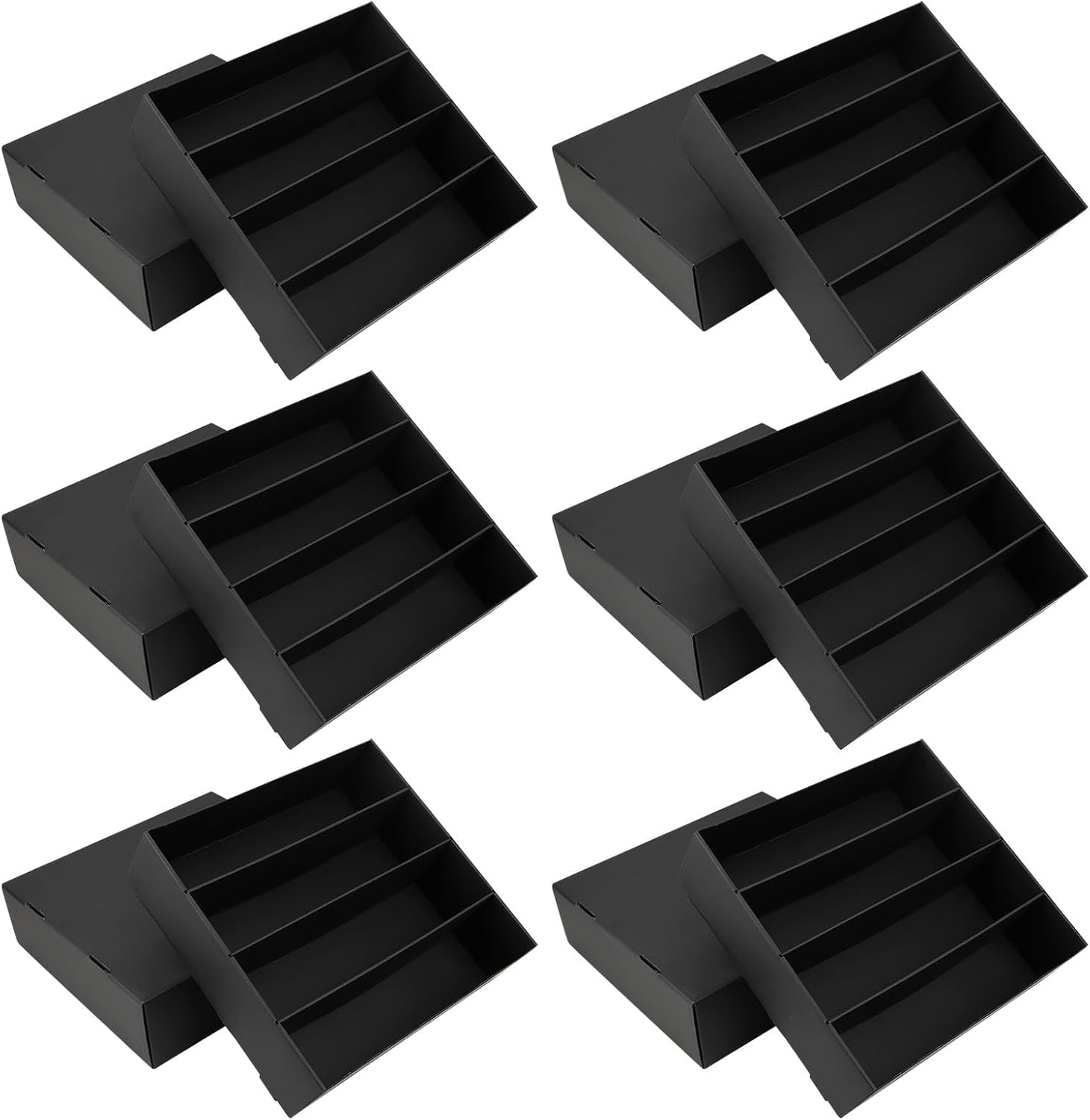 6 Pack Trading Card Storage Box with 3120 Card Capacity