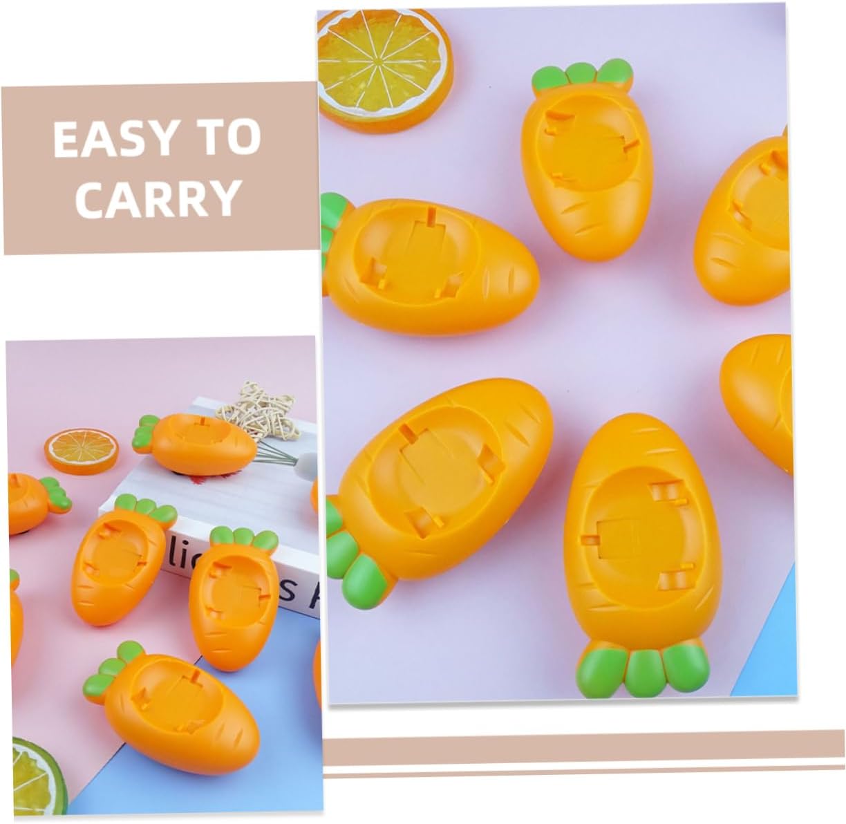 VOSAREA Mini Bunny Carrot Pull Back Toy Car