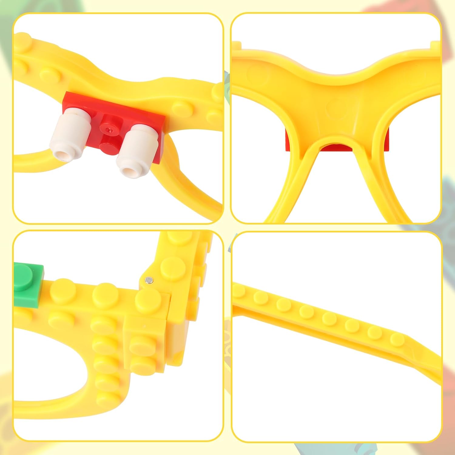 12 Pcs Building Bricks Glasses for Kids Birthday Party Favors
